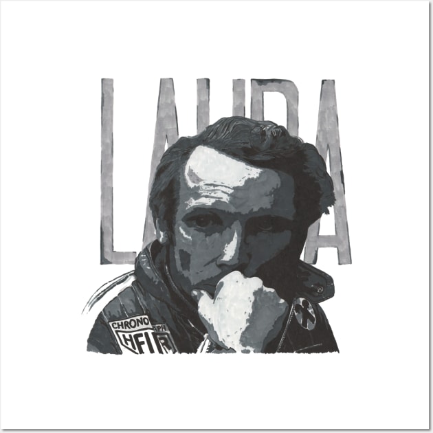 Niki Lauda Formula 1 Legend Wall Art by AlexBook